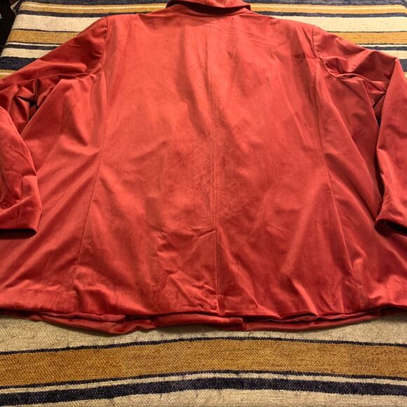 Velvet Blazer Jacket Plus Size LC Lauren Conrad Double-Breasted Notch Collar 4X - Picture 5 of 7